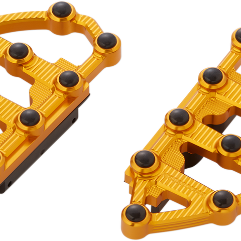 ARLEN NESS MX Passenger Boards - Gold MX Billet Floorboards - Team Dream Rides