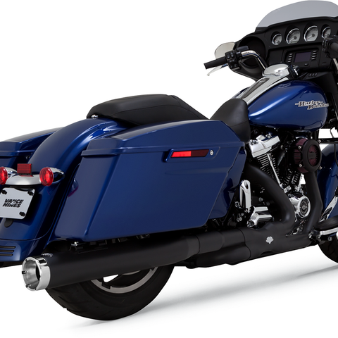 VANCE & HINES Monster Round Muffler for FL - Black Monster Round Slip-On Muffler - Team Dream Rides