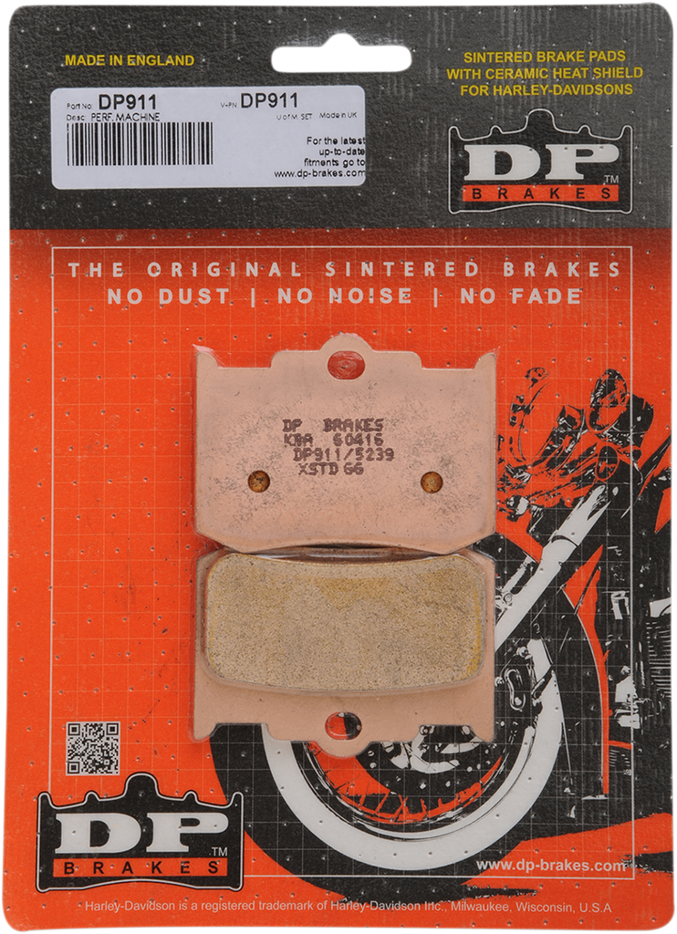 DP BRAKES Sintered Brake Pads - DP911 Sintered Metal Caliper Brake Pads - Team Dream Rides