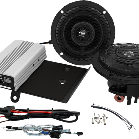 WILD BOAR AUDIO 400W Amp/Speaker Kit - FLH 400 Watt Amp/Speaker Kit - Team Dream Rides