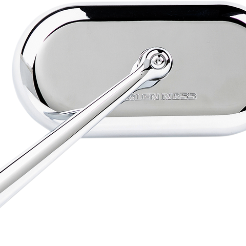 ARLEN NESS Oval Mirror - Chrome - Left Mirror - Team Dream Rides