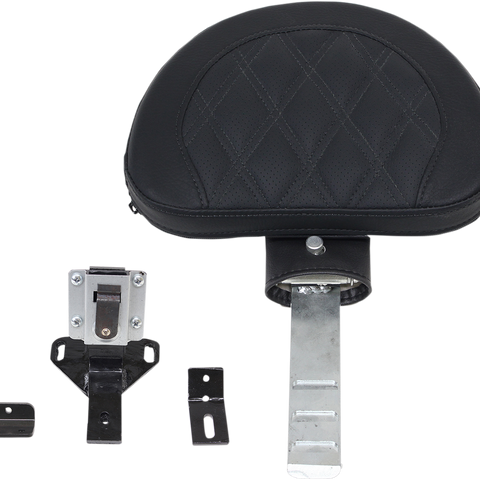 SADDLEMEN Lattice Stitched Driver Backrest Roadsofa™ Diamond Driver Backrest - Team Dream Rides