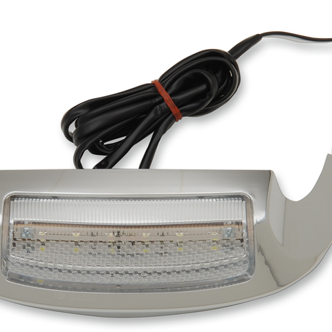 DRAG SPECIALTIES Front Fender Tip Light - 14-17 FLT - Clear Front Fender Tip LED Light - Team Dream Rides