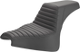 SADDLEMEN Step Up Seat - Tuck and Roll - Black Step Up Seat — Tuck and Roll - Team Dream Rides