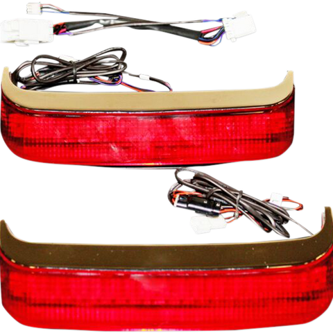 CUSTOM DYNAMICS Saddlebag LED Lights - '09-'15 CVO - Chrome/Red BAGZ™ LED Saddle Bag Lights - Team Dream Rides