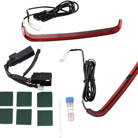 CUSTOM DYNAMICS LED Low-Profile BAGZ™ Accent Lights 10-13 - Red Lens LED Low-Profile BAGZ™ Accent Lights - Team Dream Rides