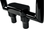 DRAG SPECIALTIES 3" Black Big Buffalo Risers w/ Top Handlebar Riser & Top Clamp Kit - Team Dream Rides