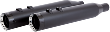 Load image into Gallery viewer, KHROME WERKS 4.5&quot; Mufflers for Touring - Black with Turbine HP-Plus 4.5&quot; Slip-On Mufflers - Team Dream Rides