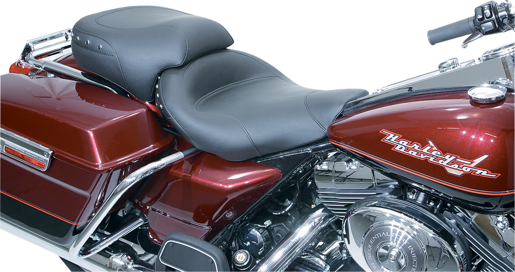 MUSTANG Studded Solo Seat - FLHR Studded Wide Solo Touring Seat - Team Dream Rides