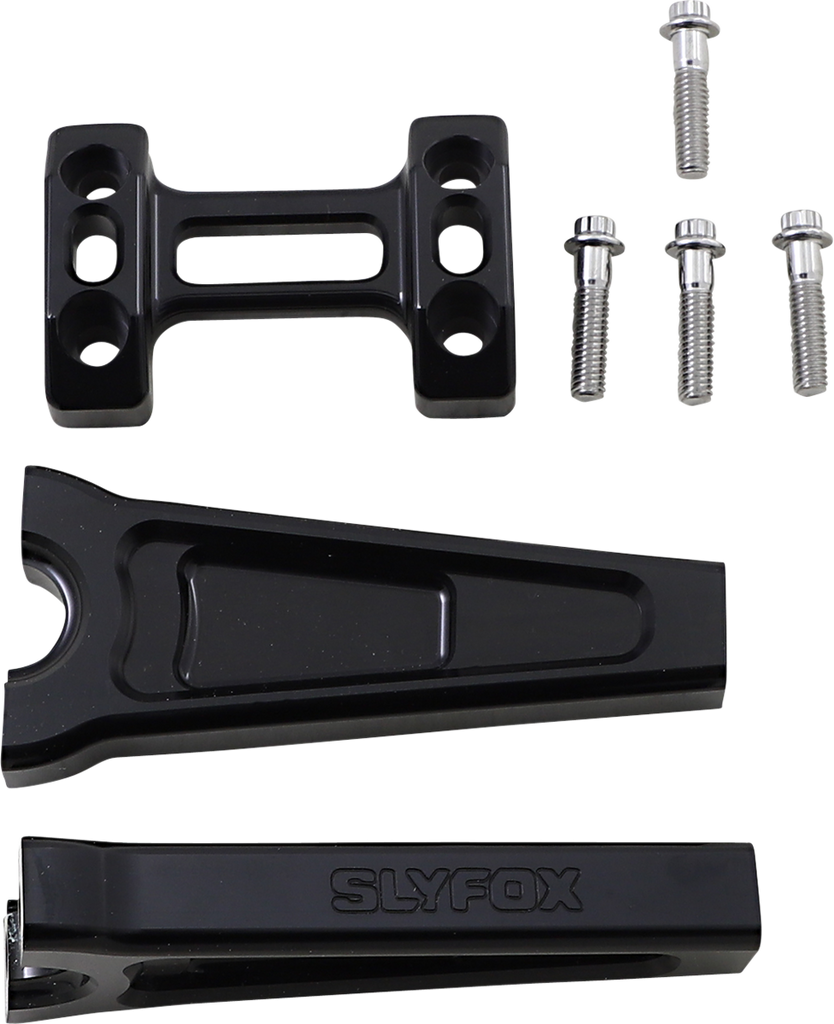 SLYFOX Black 6" Straight Riser for 1" Handlebars Handlebar Riser Kit - Team Dream Rides