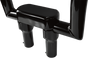 DRAG SPECIALTIES 4" Black Big Buffalo Risers w/ Top Handlebar Riser & Top Clamp Kit - Team Dream Rides
