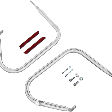 DRAG SPECIALTIES Saddlebag Guards - Chrome Saddlebag Protector - Team Dream Rides