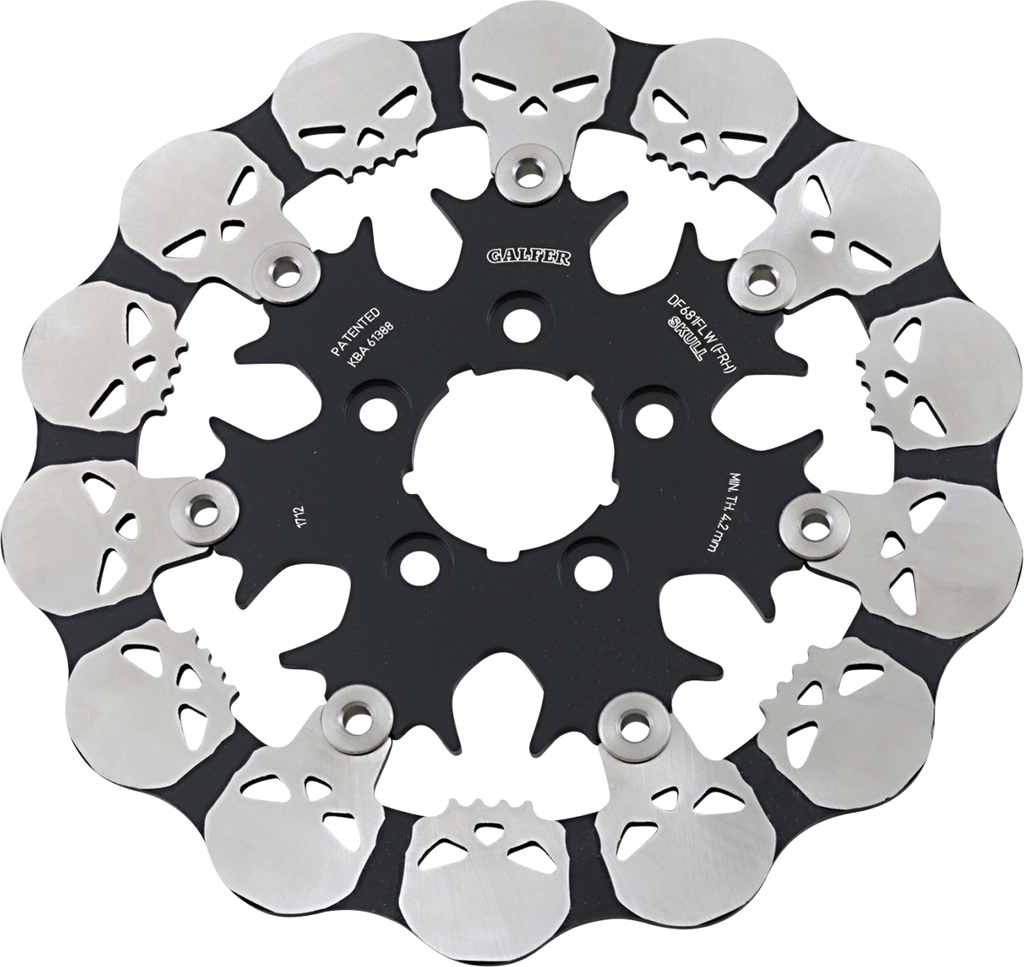 GALFER Skull Rear Rotor Skull Brake Rotor - Team Dream Rides