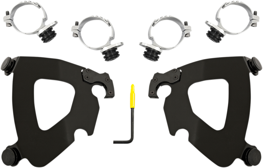 MEMPHIS SHADES HD Gauntlet Mounting Kit - Black - FXLR Gauntlet Fairing Trigger-Lock Hardware Kit - Team Dream Rides