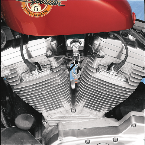 DRAG SPECIALTIES Head Bolt/Spark Plug Covers - Chrome - XL Chrome Head Bolt/Spark Plug Cover — Bolt Cover - Team Dream Rides