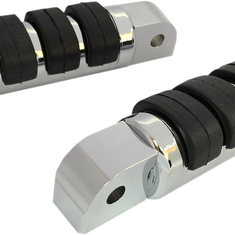 DRAG SPECIALTIES Passenger Soft-Ride Chrome Foot Pegs - Softail Foot Pegs - Team Dream Rides