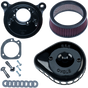 S&S CYCLE Air Cleaner Black Mounted 01-17Twin Cam Mini Teardrop Stealth Air Cleaner Kit - Team Dream Rides