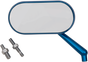 ARLEN NESS Oval Mirror - Blue - Left Mirror - Team Dream Rides