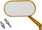 ARLEN NESS Oval Mirror - Gold - RIght Mirror - Team Dream Rides