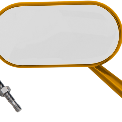 ARLEN NESS Oval Mirror - Gold - RIght Mirror - Team Dream Rides