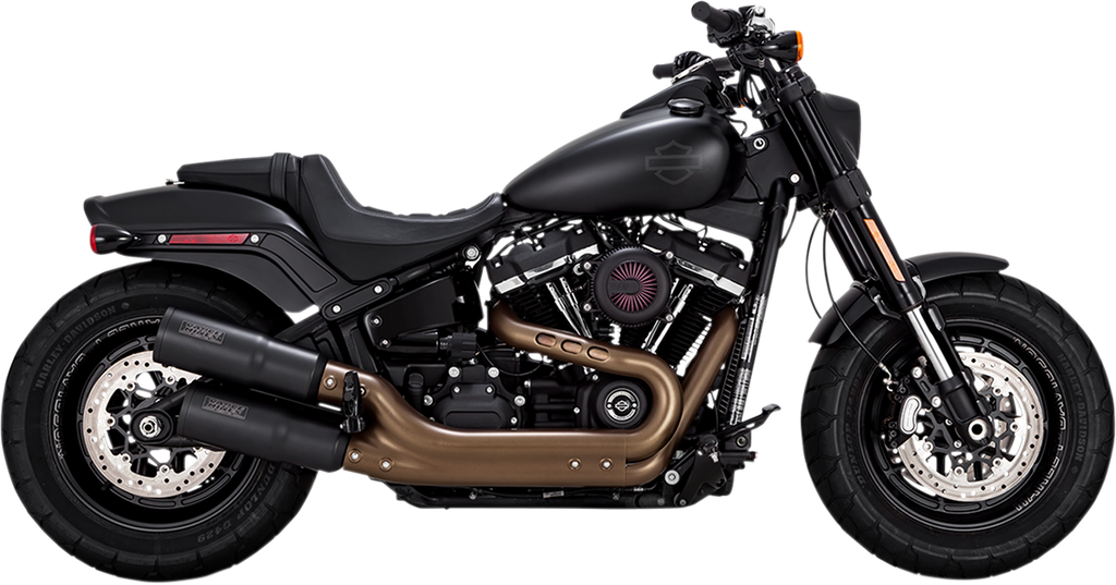 VANCE & HINES Black Hi-Output Mufflers Hi-Output Slip-On Mufflers - Team Dream Rides