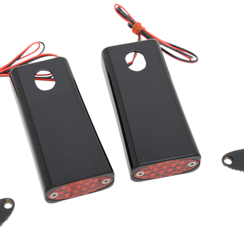 PRO-ONE PERF.MFG. Strut LED Marker Light - Black/Red Fender Strut LED Marker Lights - Team Dream Rides