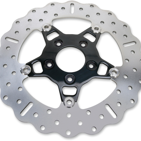 EBC Brake Rotor - Black Carrier - FSD012CBLK FSD Series Stainless Steel Front Brake Rotor for Big Twins - Team Dream Rides