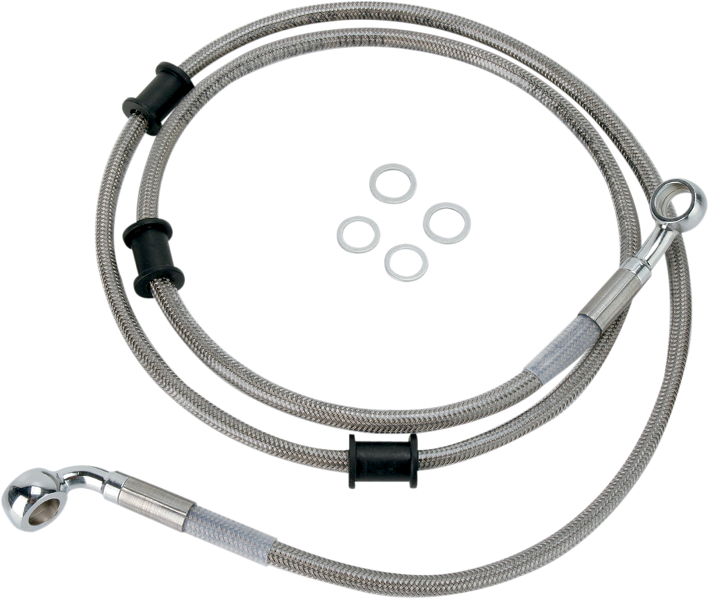 DRAG SPECIALTIES Brake Line - Front Stainless Steel Brake Line Kit - Team Dream Rides