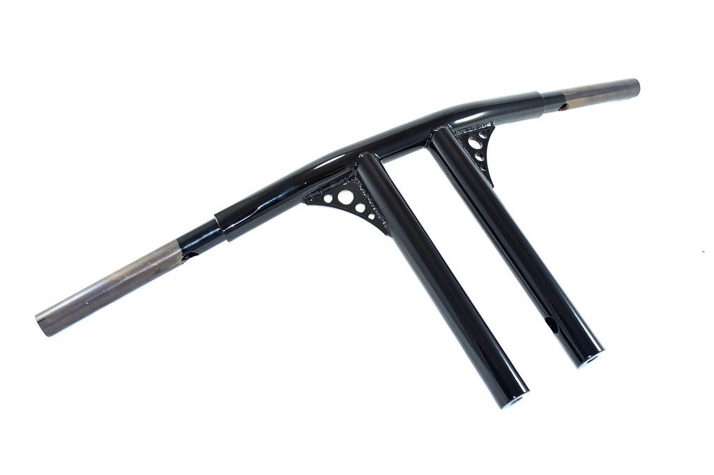 Bung King Gusseted T-bars 14" 1 1/4 No Mount Gloss Powder Coat TBW - Team Dream Rides