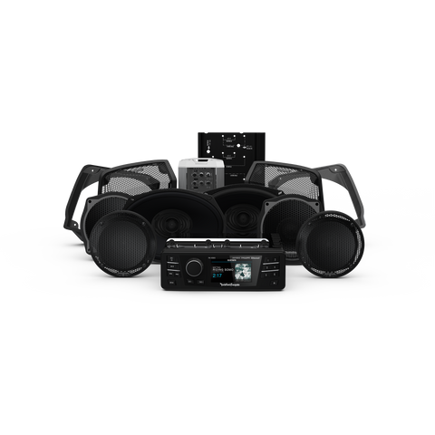 Rockford Fosgate Gen-2 Audio Kits for 98-13 Touring Stage 3; Head Unit, 6 Speaker and Amp Kit - Team Dream Rides