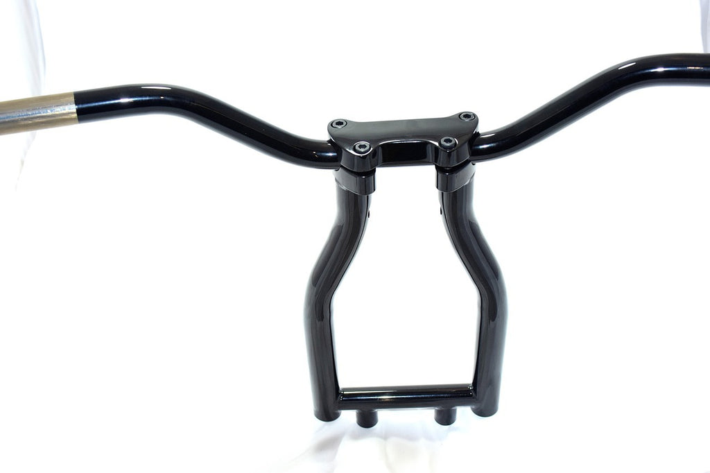 Bung King 12" Road Glide Riser 2014-UP TBW with Top Clamp Satin Black - Team Dream Rides